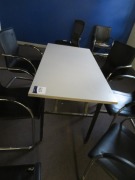 Contents of Meeting Room including Table & Cantilever Chairs x 9, Table 1500 x 900mm Folding Frame - 3