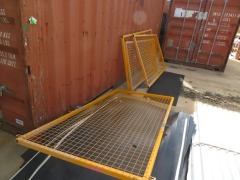 4 x Yellow Guards, assorted sizes up to 2400mm L & 1200mm H