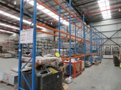 7 Bays of Pallet Racking, 2600 x 840 x 4600mm H, 8 x 4600mm Uprights, 42 x Beams 2600mm L