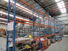 7 Bays of Pallet Racking, 2600 x 840 x 4600mm H, 8 x 4600mm Uprights, 42 x Beams 2600mm L - 4