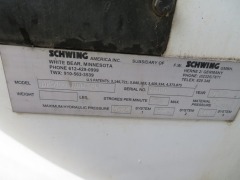 1983 Schwing Concrete Pump, Model: BP5000 HDD-1BR, Serial No: ER181 - 15