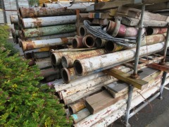 Quantity of 60 Concrete Pumping Pipes, assorted lengths up to 3m L - 4