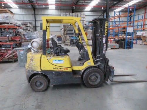 Hyster Forklift 2.5 Ton, Model: H2.5TX, Year: 2010, Serial No: B466RO9959H