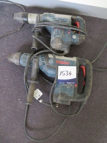 2 x Bosch Hammer Drills, Model: CBH845D. Condition unknown