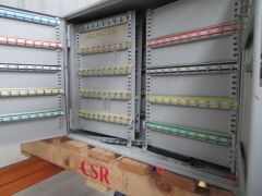 1 x Comms Cabinet, 600 x 600 x 600mm H approx, 1 x Metal Cabinet, with Keys, 700 x 200 x 550mm approx - 6