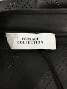 Versace Collection - Men’s Black Key Leather Jacket Size 48 (L) - 5