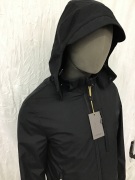 Canali Black - Men’s Zip Hood Black Jacket Size 48 (L) - 2