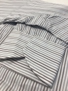 Canali Tritone Grey/White Stripe Long Sleeve Shirt Size 40/15.5 - 3