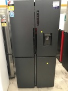 Haier 565L French Door Fridge with Water Dispenser Black HRF565YHC *Not boxed* - 2