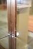 2 Door Timber Display Cabinet. Has 2 door storage at the bottom . Dimensions 1030W x 410D x 2000H mm. - 4