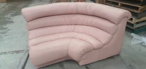 4 Pieces Salmon Pink Couch - 3