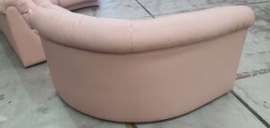 4 Pieces Salmon Pink Couch - 4