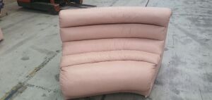4 Pieces Salmon Pink Couch - 7