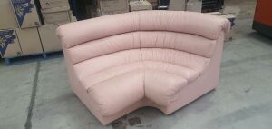 4 Pieces Salmon Pink Couch - 9