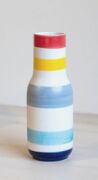 DNL - Carton of Large Colourful Striped Vases