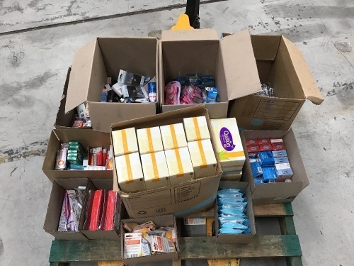 Pallet lot of health, beauty & pharmacy products