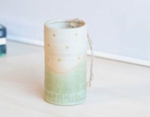 DNL - Carton of Celadon Green Spotted Vases