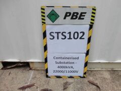 STS102 - 2012 RPA Containerised Substation - 4000kVA, 22000/11000V - 2