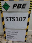 STS107 - 2013 RGPP Containerised Substation - 1000kVA, 22000/11000V - 12