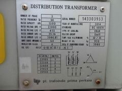TXA358 - 2014 PT Trafoindo Transformer - 1500kVA, 22000/415/230V, ONAN, Dyn11 - 9