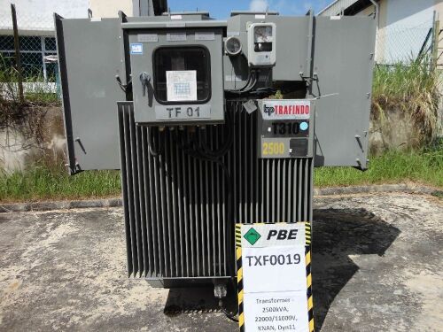 TXF0019 - 2017 PT Trafoindo Transformer - 2500kVA, 22000/11000V, KNAN, Dyn11