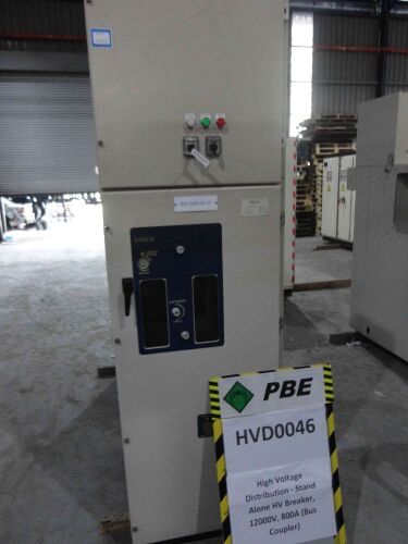 HVD0046 - 2014 Schneider High Voltage Distribution - Stand Alone HV Breaker, 12000V, 630A (Bus Coupler)