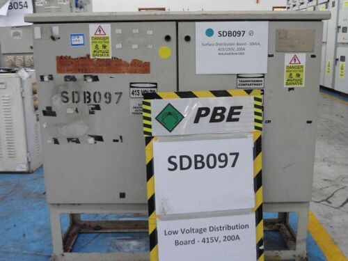 SDB097 - 2013 RPA Low Voltage Distribution Board - 415V, 200A