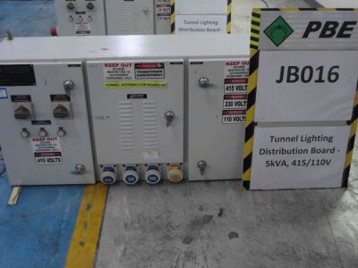 JB016 - 2015 RGPP Tunnel Lighting Distribution Board - 5kVA, 415/110V
