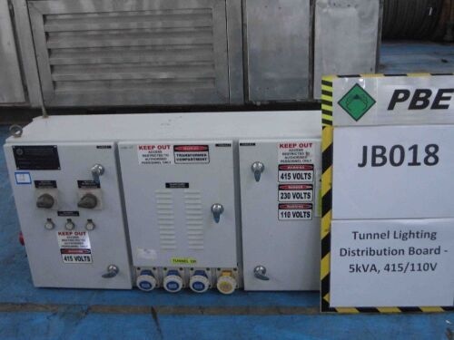 JB018 - 2014 RGPP Tunnel Lighting Distribution Board - 5kVA, 415/110V