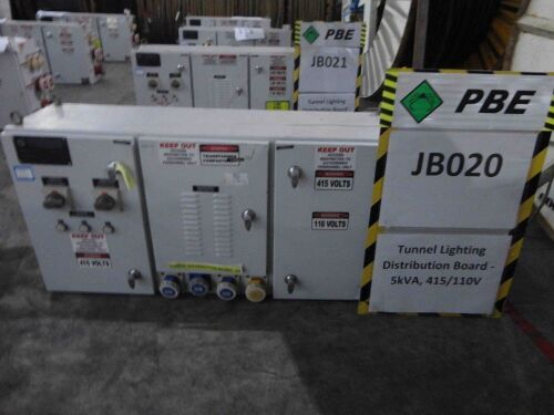 JB020 - 2014 RGPP Tunnel Lighting Distribution Board - 5kVA, 415/110V