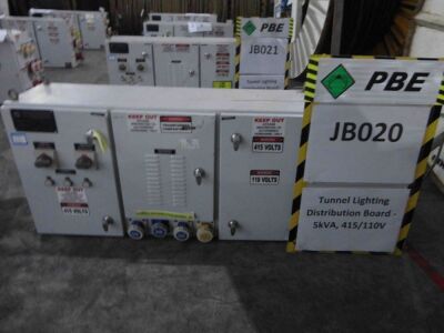 JB020 - 2014 RGPP Tunnel Lighting Distribution Board - 5kVA, 415/110V