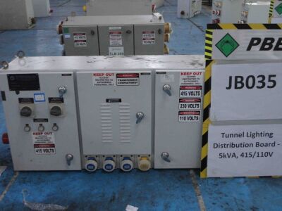 JB035 - 2015 RGPP Tunnel Lighting Distribution Board - 5kVA, 415/110V