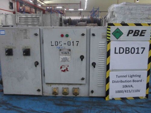 LDB017 - 2010 RPA Tunnel Lighting Distribution Board - 10kVA, 1000/415/110V