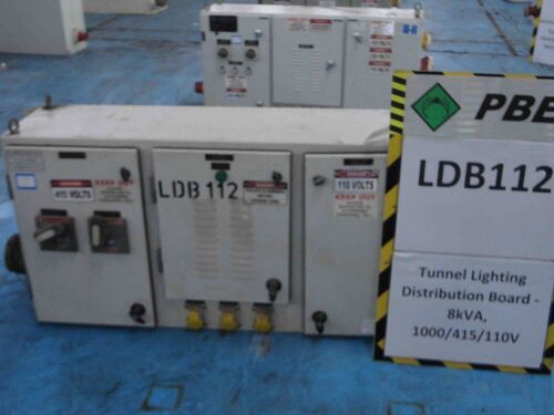 LDB112 - 2009 RPA Tunnel Lighting Distribution Board - 8kVA, 1000/415/110V