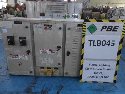 TLB045 - 2010 RPA Tunnel Lighting Distribution Board - 10kVA, 1000/415/110V