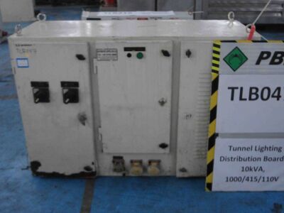 TLB047 - 2010 RPA Tunnel Lighting Distribution Board - 10kVA, 1000/415/110V