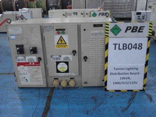 TLB048 - 2011 RPA Tunnel Lighting Distribution Board - 10kVA, 1000/415/110V