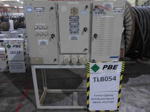 TLB054 - 2011 RPA Tunnel Lighting Distribution Board - 10kVA, 1000/415/110V
