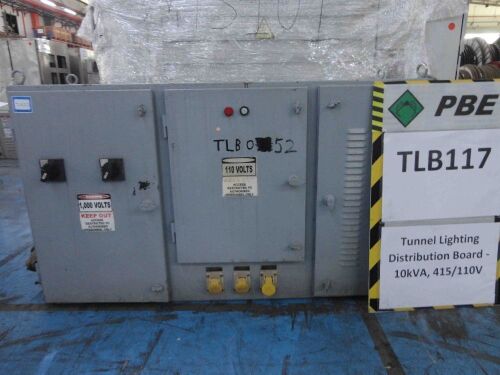 TLB117 - 2015 RGPP Tunnel Lighting Distribution Board - 10kVA, 1000/415/110V