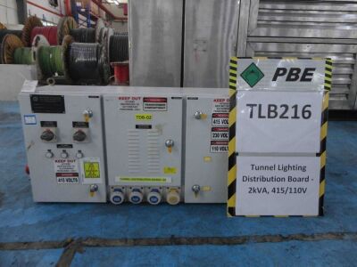 TLB216 - 2014 RGPP Tunnel Lighting Distribution Board - 2kVA, 415/110V