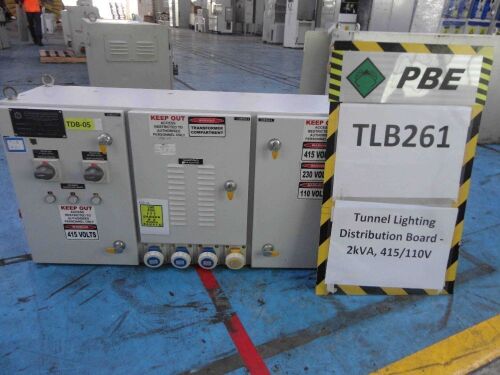 TLB261 - 2014 RGPP Tunnel Lighting Distribution Board - 2kVA, 415/110V