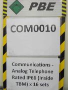 COM0010 - Communications - Analog Telephone Rated IP66 (Inside TBM) x 16 sets - 5