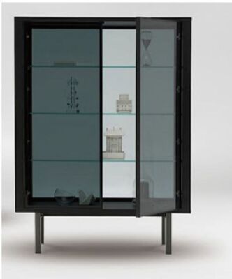 Stilts Glass Fronted Display Cabinet