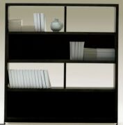 Max 5 tier bookshelf in black