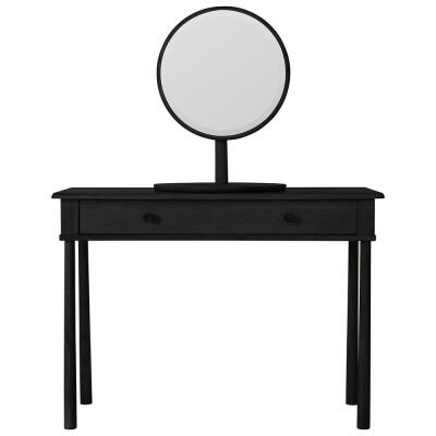 Wycombe Dressing Table w Drwr Black 1100x400x800mm