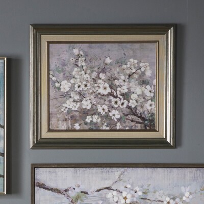 Blue Sakura Framed Art 660x35x560mm