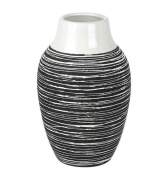 Roberta Vase Black & White 280x170mm