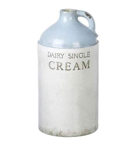 2x Single Cream Vase Light Grey & White 330x180mm
