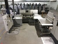 Polar 137X GUILLOTINE with 2 Polar Mohr LIFT TABLES and a Polar Mohr SHAKER TABLE
