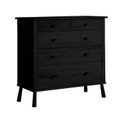 Wycombe 5 Drawer Chest - Black